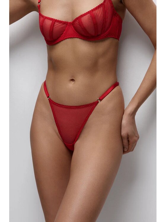 Merci Lingerie Merci Lingerie Komplet bielizny EK01RP01D Czerwony