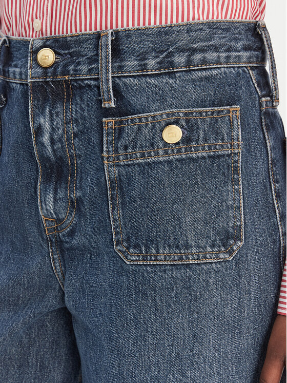 Tommy Hilfiger Tommy Hilfiger Jeansy WW0WW49387 Modrá Wide Leg