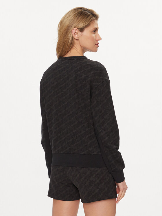 EA7 Emporio Armani EA7 Emporio Armani Суитшърт 3DTM06 TJUAZ 1200 Черен Regular Fit