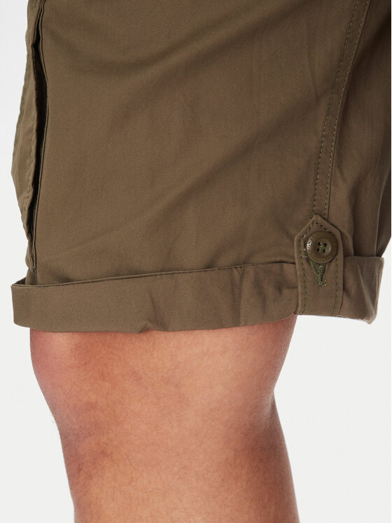 Aeronautica Militare Aeronautica Militare Pantalon scurți din material 251BE250CT3501 Kaki Regular Fit