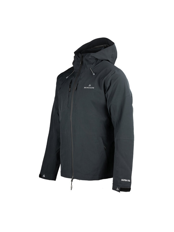 Bergson Bergson Kurtka outdoor STORMVAULT STX Czarny Regular Fit