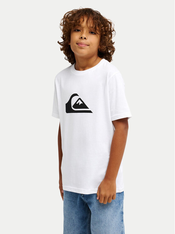 Quiksilver Quiksilver T-shirt Ev Comp Logo EQBZT04897 Bianco Regular Fit