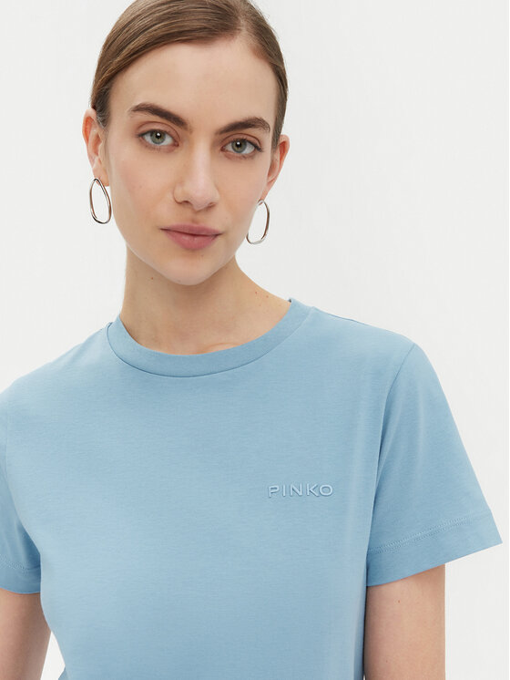 PINKO PINKO T-Shirt Start 101752 Niebieski Regular Fit