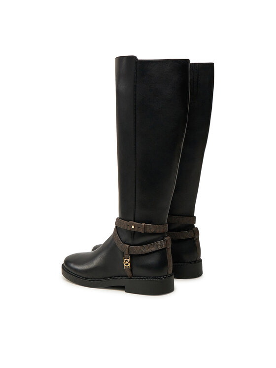 MICHAEL Michael Kors MICHAEL Michael Kors Μπότες Abigail Leather Riding Boot 40F4ABMB7L Μαύρο