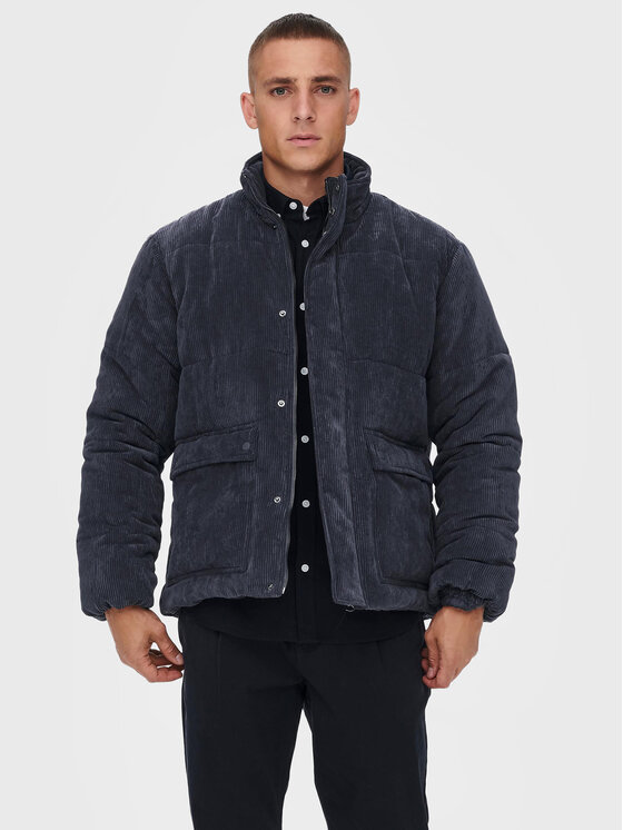 Only & Sons Only & Sons Zimní bunda Cash 22022505 Šedá Regular Fit