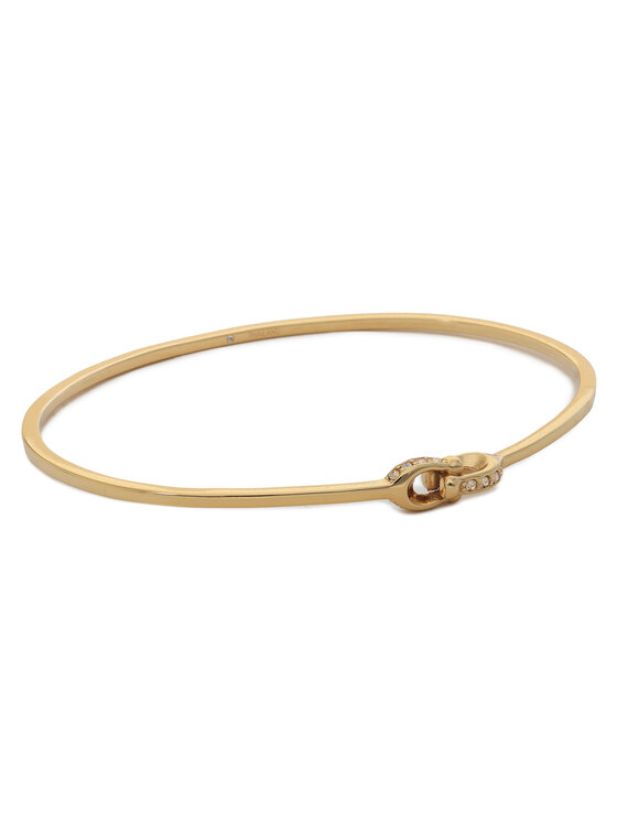 Coach Coach Zapestnica Interlock Pave C Bangle Bracelet 37440615GLD710 Zlata