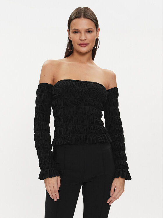 NORMA KAMALI NORMA KAMALI Bluză KK4226PL867001 Negru Regular Fit