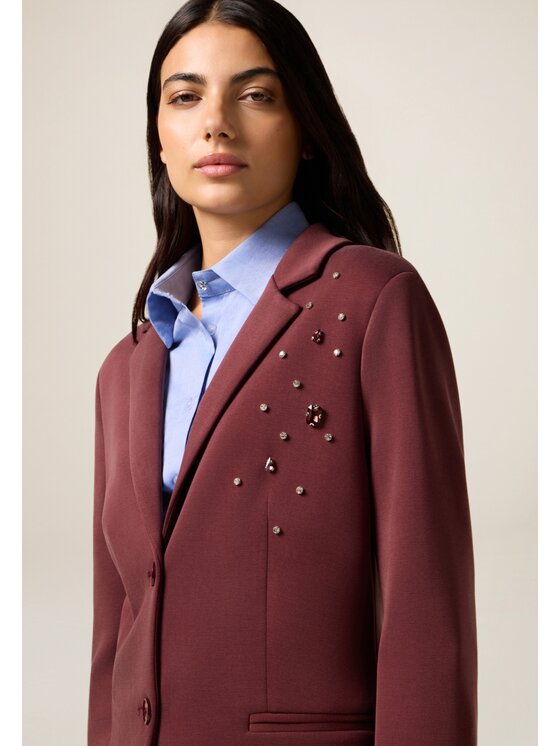 Oltre Oltre Felpa G807J004426N036 Bordeaux Regular Fit