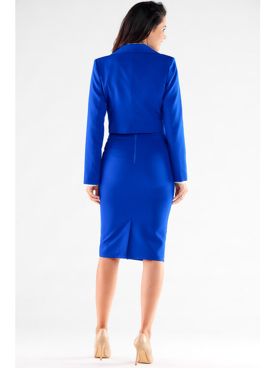 Awama Awama Giacca da abito A529 Blu Basic Fit