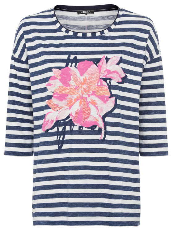 Olsen Olsen Bluzka 11105053 Granatowy Regular Fit
