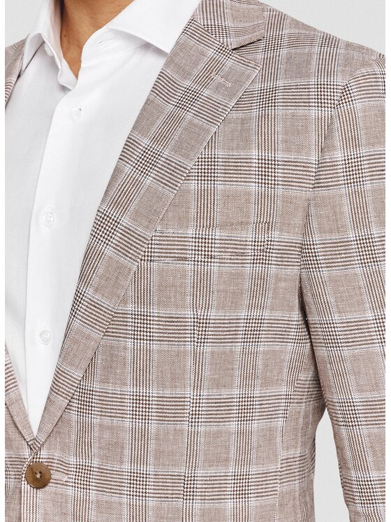 Pako Lorente Pako Lorente Marynarka P26SF-3X-005 Beżowy Slim Fit