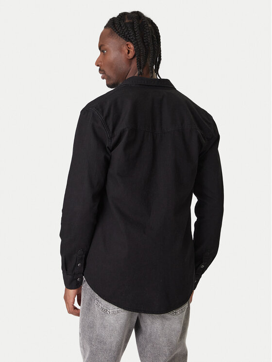 Tommy Jeans Tommy Jeans Džinsa krekls Western DM0DM22432 Melns Relaxed Fit