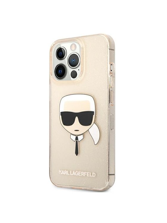 KARL LAGERFELD KARL LAGERFELD Etui na telefon Head Glitter Złoty