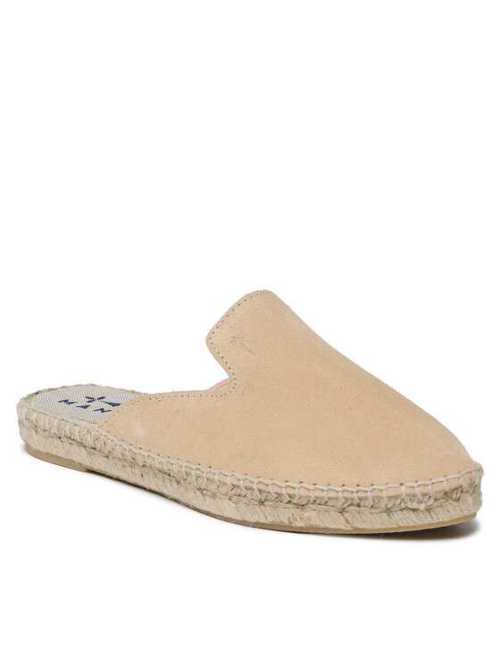 Manebi Manebi Еспадрильї Suede Mules M 1.1 M0 Бежевий