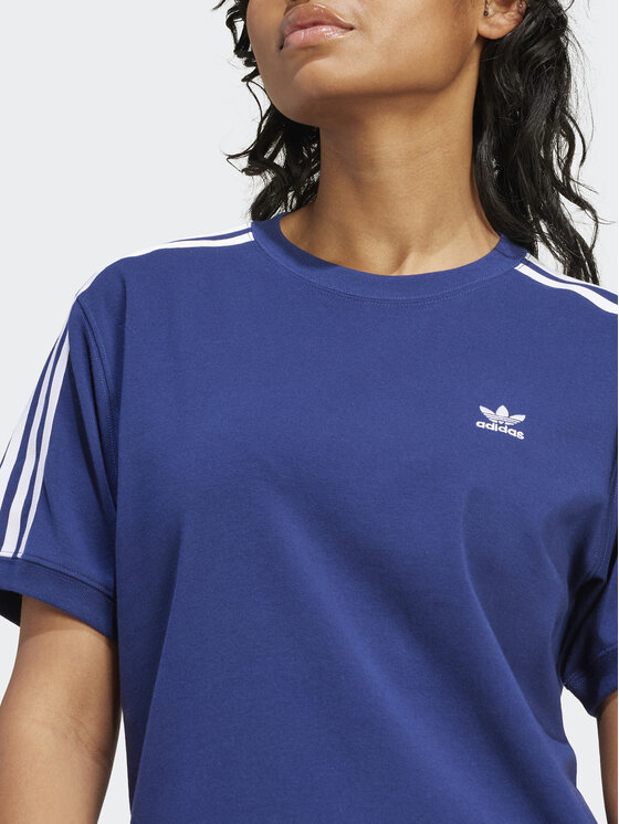 adidas T Shirt 3 Stripes IR8053 Dunkelblau Regular Fit Modivo