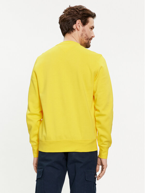 Tommy Hilfiger Tommy Hilfiger Felpa Flag Logo MW0MW32735 Giallo Regular Fit