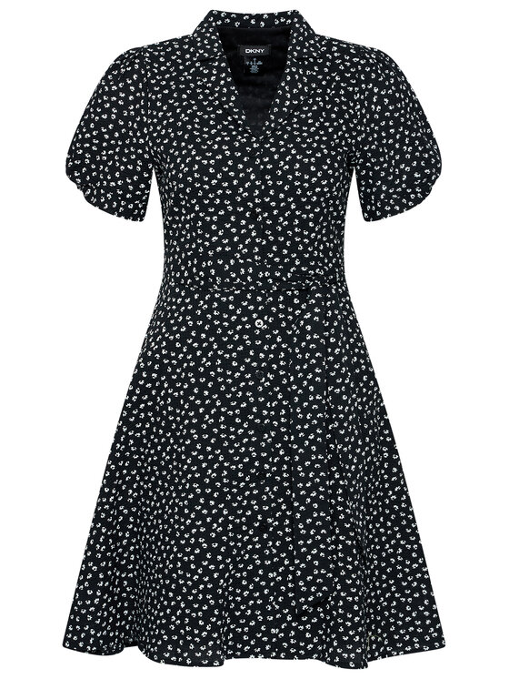 DKNY DKNY Haljina za svaki dan DD1AM48A Crna Regular Fit