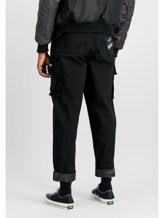 Alpha Industries Alpha Industries Spodnie cargo Aviator Cargo Pant Czarny Loose Fit