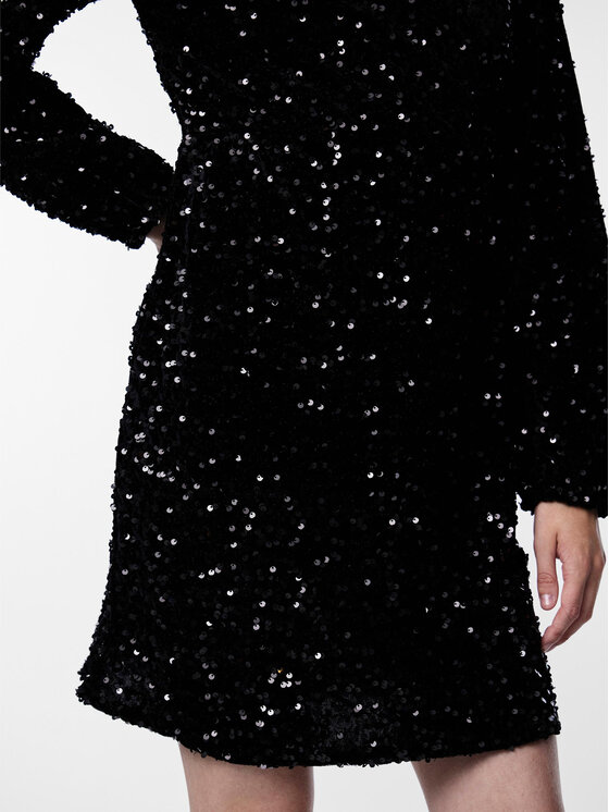 Pieces Pieces Kokteilinė suknelė 17133626 Juoda Slim Fit