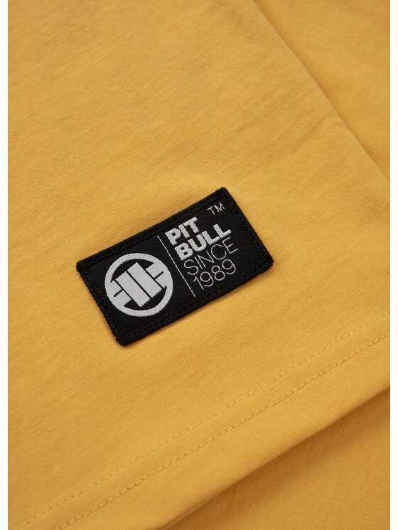 PITBULL PITBULL T-Shirt SMALL LOGO Żółty Regular Fit