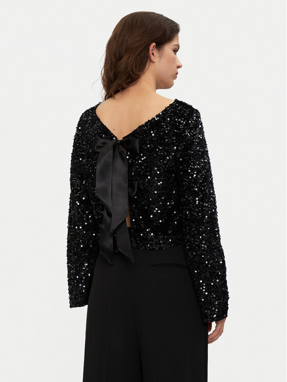 JDY JDY Bluzka Sara 15337655 Czarny Regular Fit