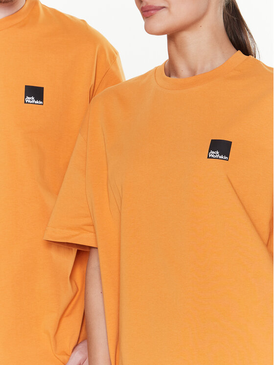 Jack Wolfskin Jack Wolfskin Тениска от техническо трико Unisex Eschenheimer 1809091 Оранжев Regular Fit