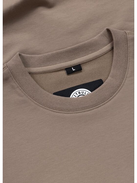 PITBULL PITBULL Bluza SMALL LOGO NUGGET Brązowy Regular Fit
