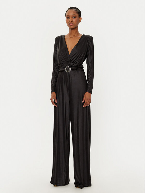 Fracomina Overal FQ24WO2003J47701 Čierna Slim Fit