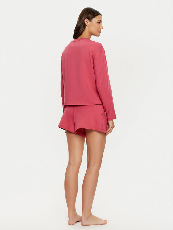 Tommy Hilfiger Tommy Hilfiger Pižama UW0UW05630 Rožinė Regular Fit
