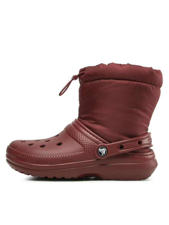 Crocs Crocs Μπότες Χιονιού Classic Lined Neo Puff Boot 206630 Μπορντό