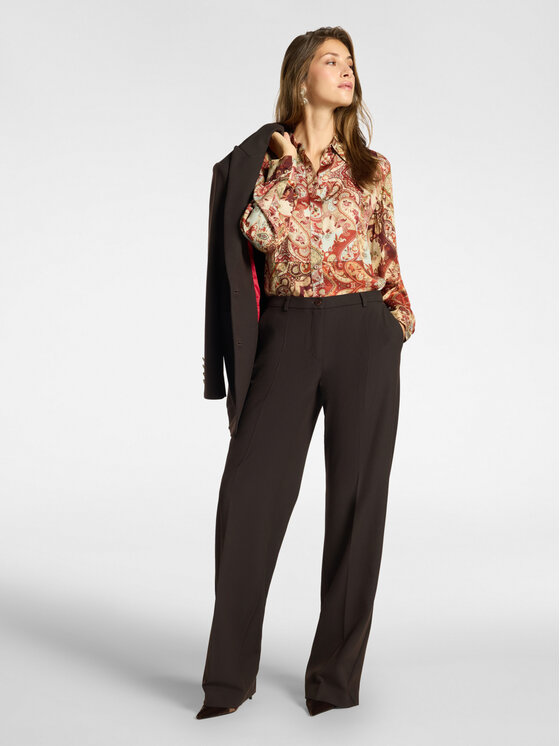 Elena Mirò Elena Mirò Spodnie materiałowe P079P000625N032 Brązowy Regular Fit