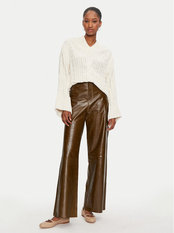 REPLAY REPLAY Pulover DK3313.000.G22926 Écru Regular Fit