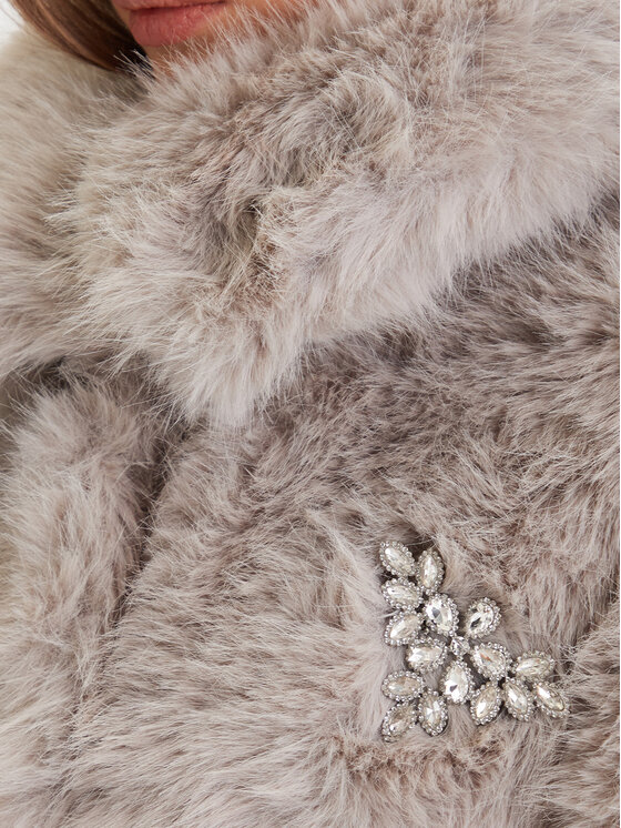 ONLY ONLY Шуба Ashia 15356621 Сірий Regular Fit