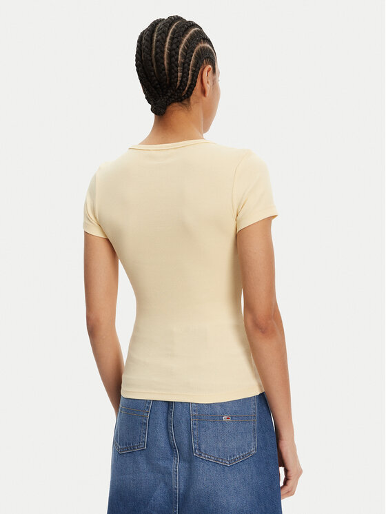 Tommy Jeans Tommy Jeans Футболка Essential DW0DW17385 Жовтий Slim Fit
