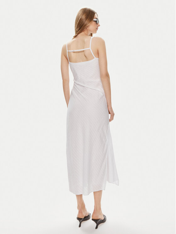 Samsøe Samsøe Samsøe Samsøe Letní šaty Sahira F24100120 Bílá Slim Fit