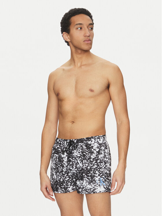 Calvin Klein Swimwear Calvin Klein Swimwear Plavecké šortky KM0KM01172 Sivá Regular Fit