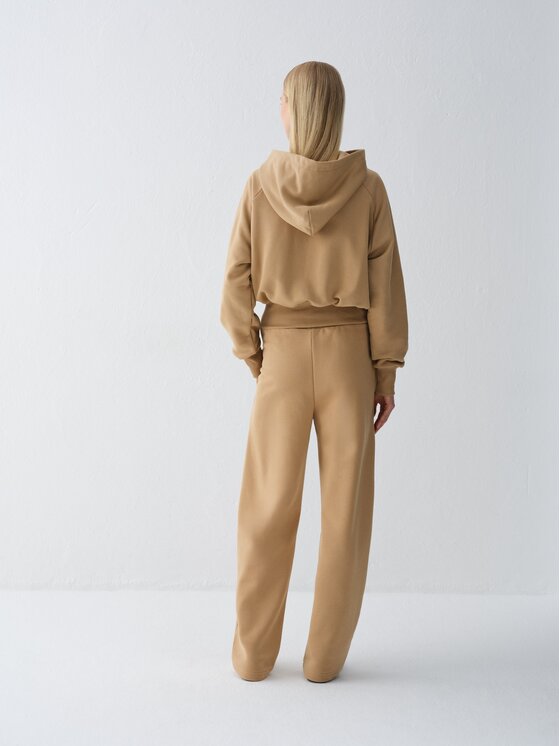 La Mania La Mania Bluza SAMI Beżowy Basic Fit