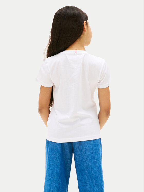 Tommy Hilfiger Tommy Hilfiger Тишърт Graphic KG0KG08813 Бял Regular Fit