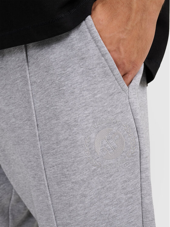 4F 4F Spodnie dresowe MIDSHOP TEXTILE Szary jasny Regular Fit