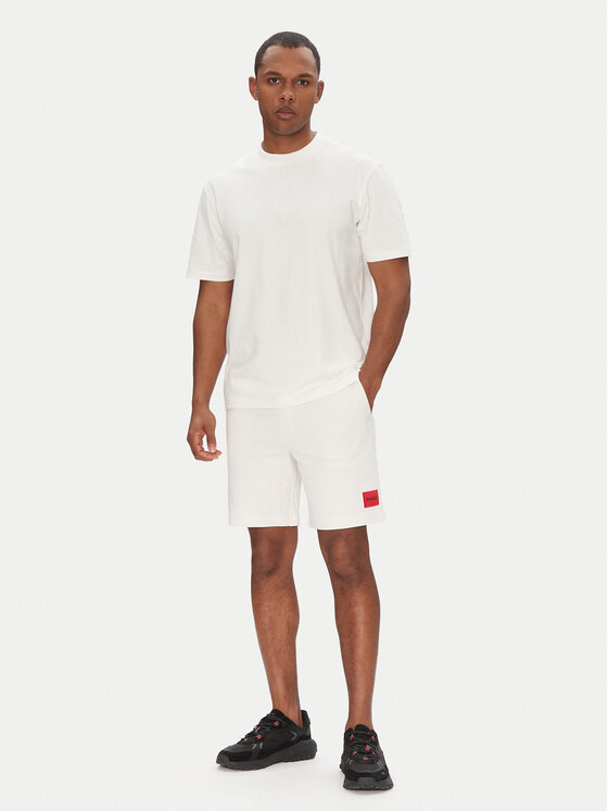 HUGO HUGO Pantaloni scurți sport Diz222 50466196 Écru Regular Fit
