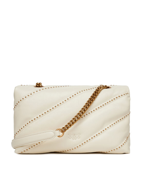 PINKO PINKO Дамска чанта Love Puff Classic Cl PE 25 PLTT 100038 A26T Екрю