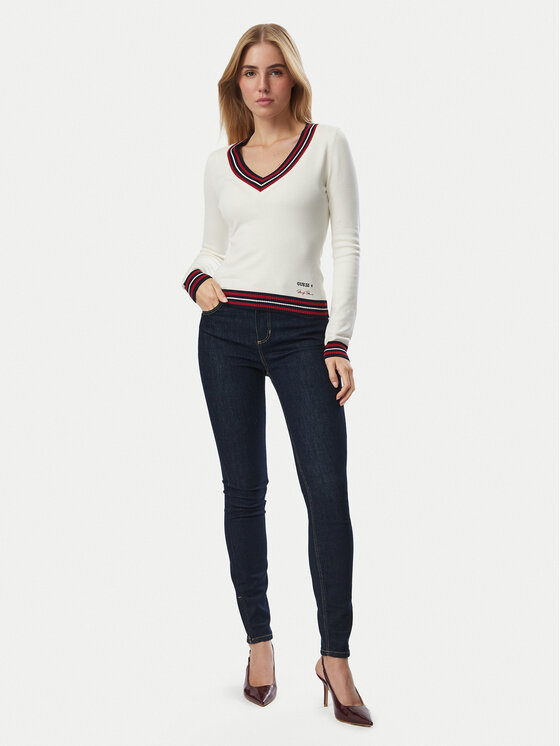 Guess Guess Teksad W6BAJS D2305 Tumesinine Skinny Fit