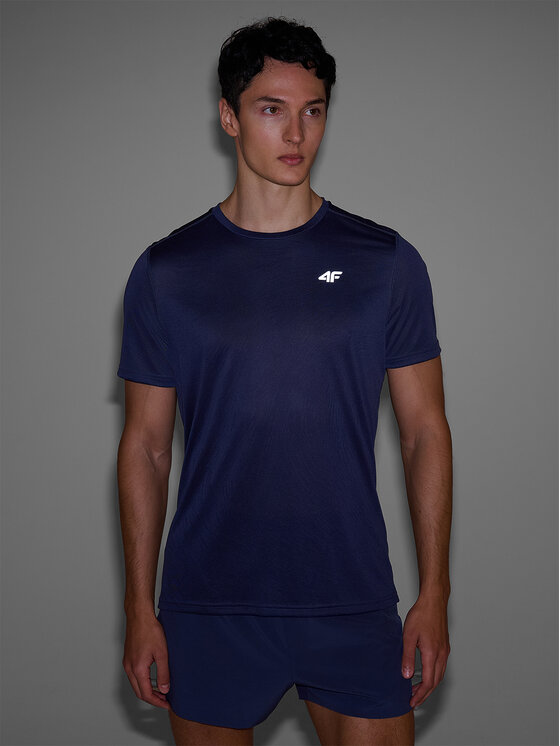 4F 4F Koszulka techniczna active Szary ciemny Regular Fit