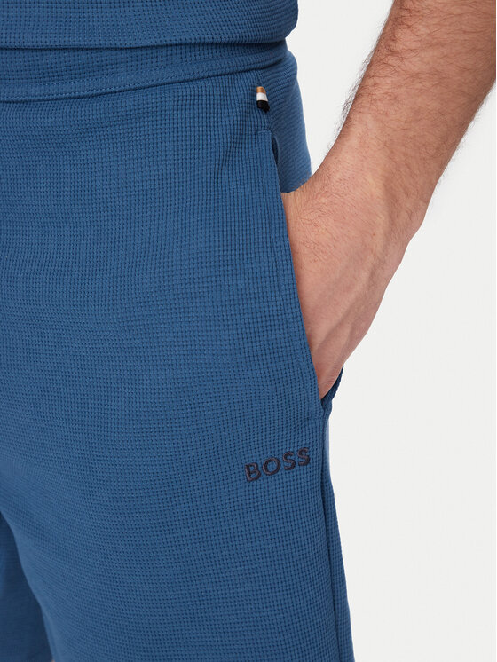 BOSS BOSS Sportshorts Waffle 50535884 Blau Regular Fit