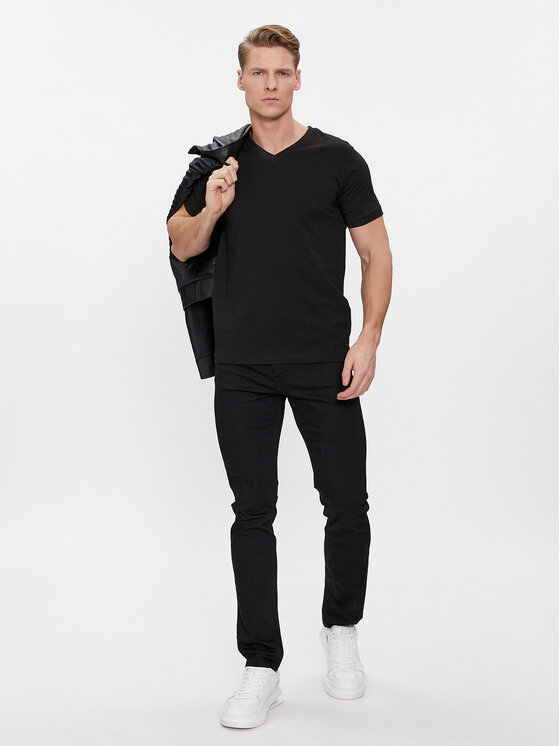 KARL LAGERFELD KARL LAGERFELD 2er-Set T-Shirts 765001 500298 Schwarz Slim Fit