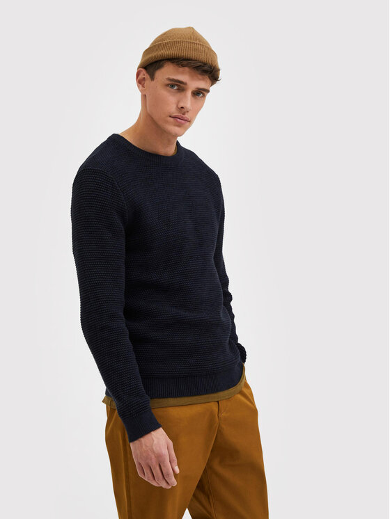 Selected Homme Selected Homme Sweater Vince 16059390 Sötétkék Regular Fit