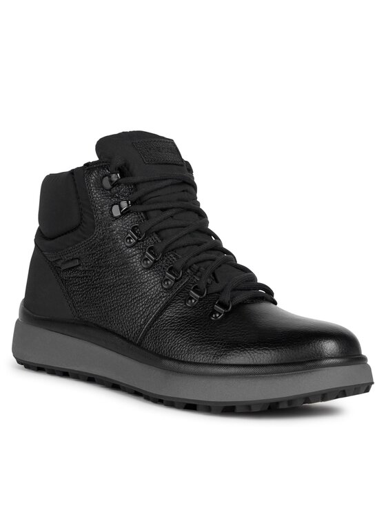 Geox Geox Šnurovacia obuv U Granito + Grip B A U36FZD 00047 C9999 Čierna