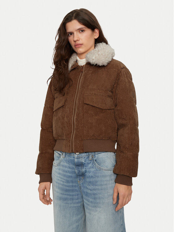 Save The Duck Bundy bomber D32011W VELY19 Hnedá Regular Fit