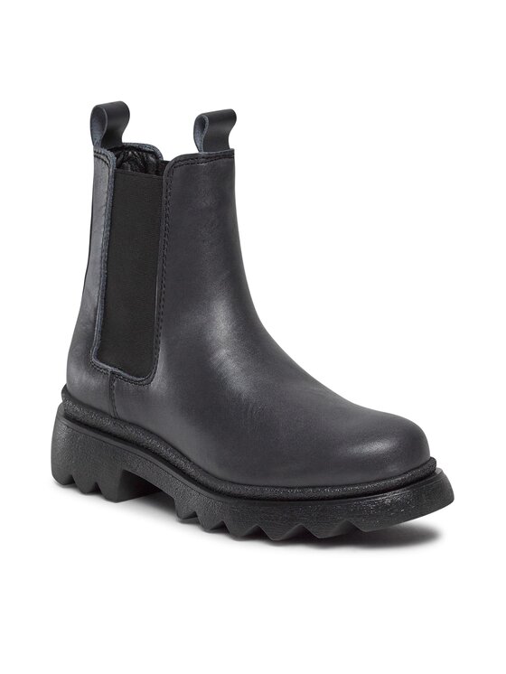 Tamaris Tamaris Kotníková obuv s elastickým prvkem 1-25802-41 Černá