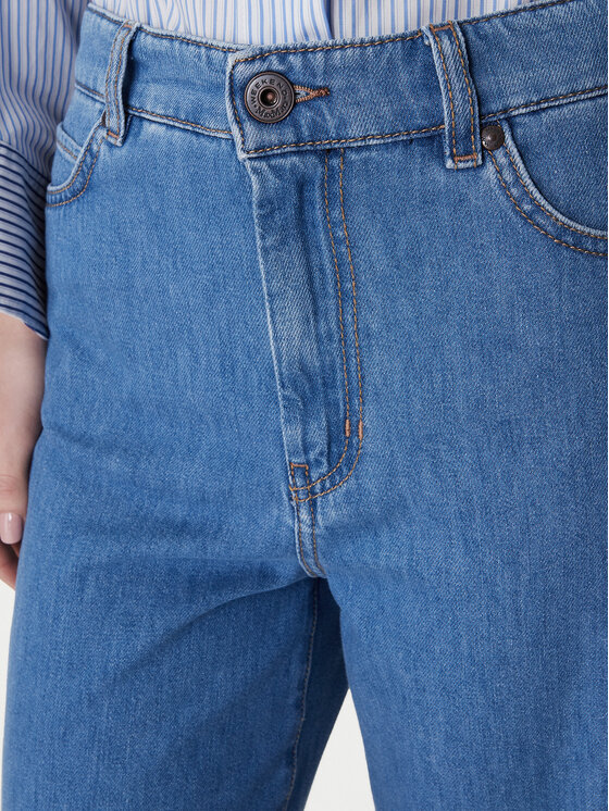 Weekend Max Mara Weekend Max Mara Jeansy Vega 2615181041 Niebieski Wide Leg